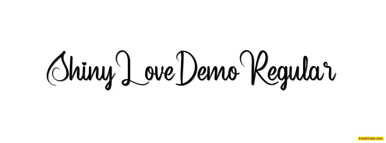 Shiny Love Demo Font