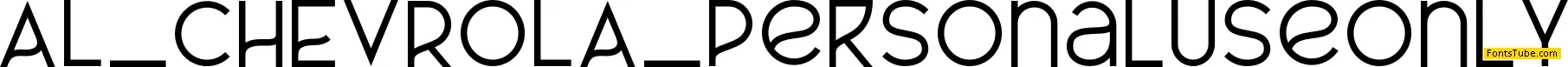 AL_CHEVROLA_PersonalUseOnly Font