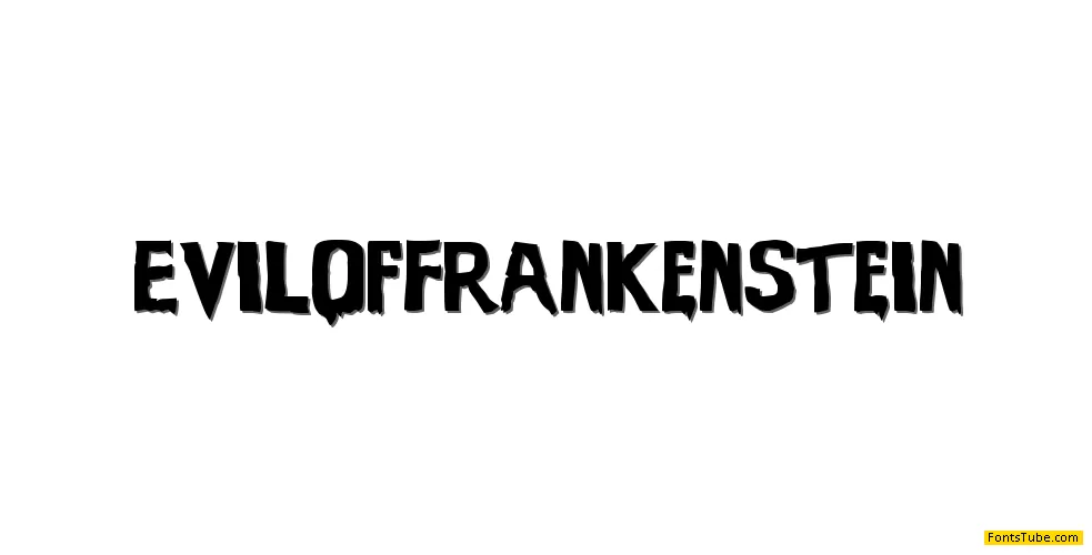 Evil Of Frankenstein Font Family