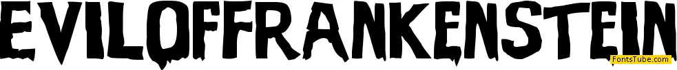 Evil Of Frankenstein Font Family
