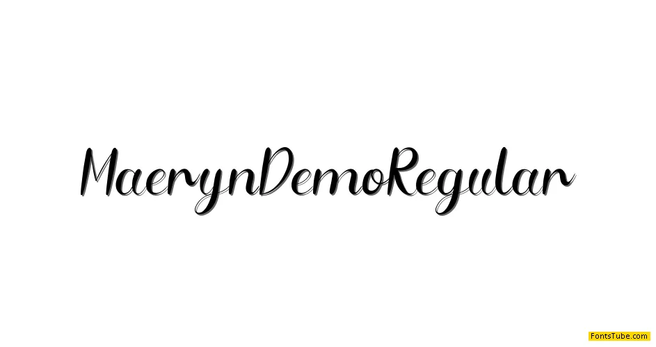 Maeryn Demo Font
