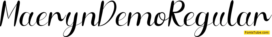 Maeryn Demo Font