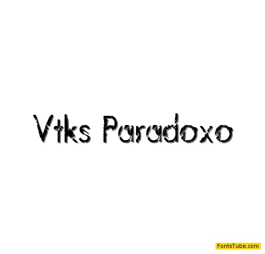 Vtks Paradoxo Font