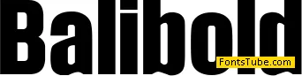 Balibold Font