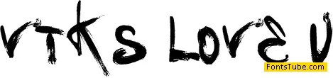Vtks Love U Font