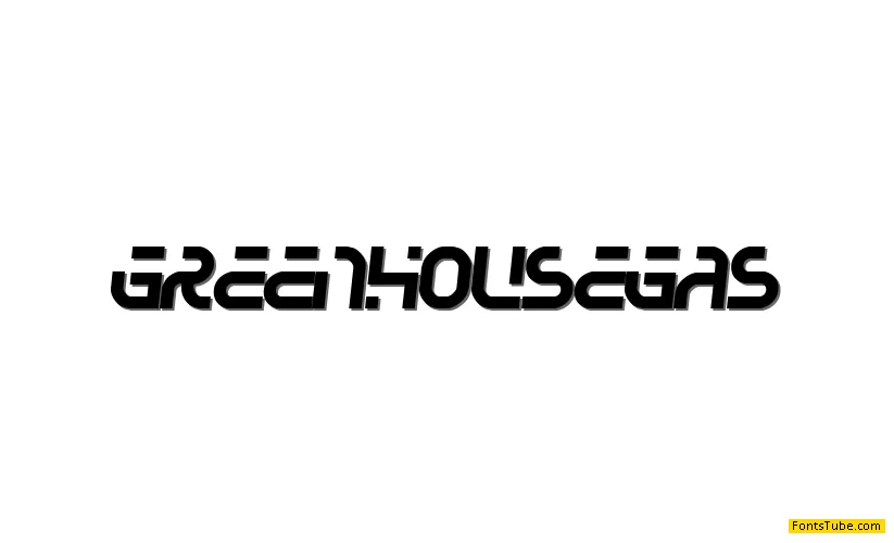 Greenhouse gas Font