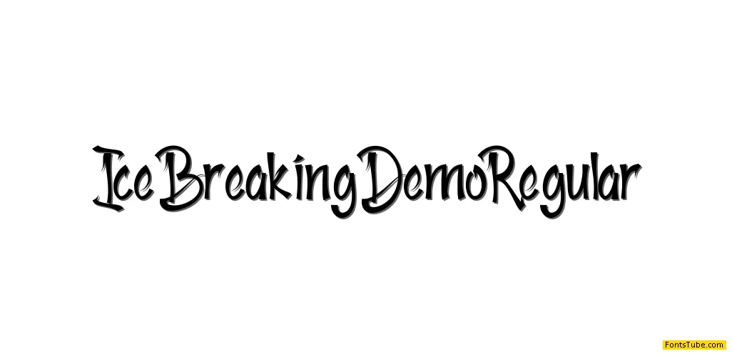 Ice Breaking Demo Font