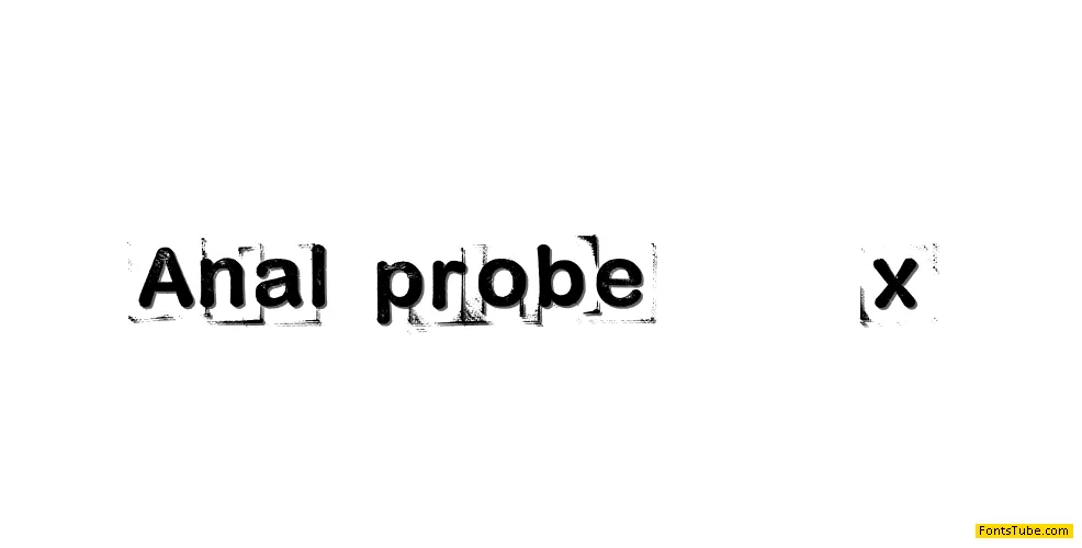 Anal-probe Font