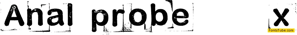 Anal-probe Font