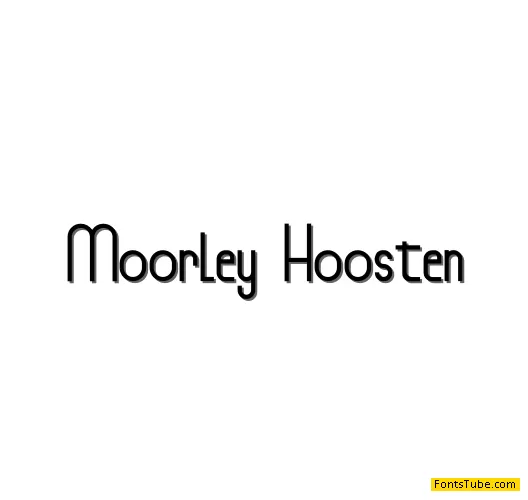 Moorley Hoosten Font