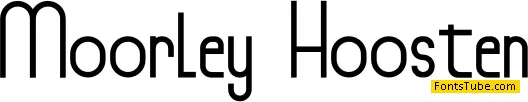 Moorley Hoosten Font