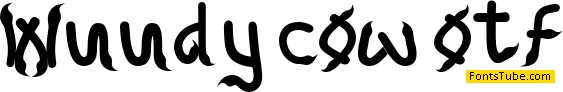 Woody Cow Font