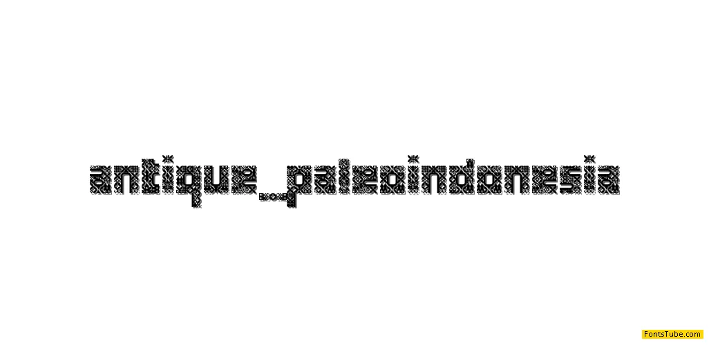 Antique Paleoindonesia Font