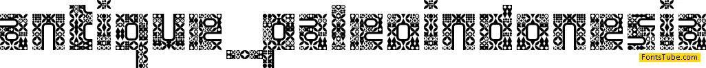 Antique Paleoindonesia Font