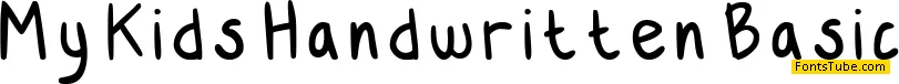 My Kids Handwritten-Basic Font