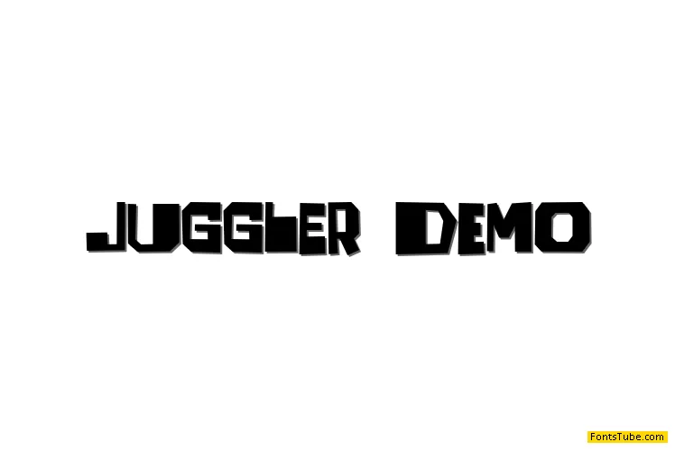 JUGGLER demo Font