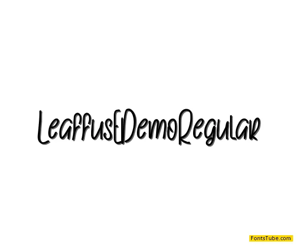 LeaffusE Demo Font