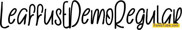 LeaffusE Demo Font