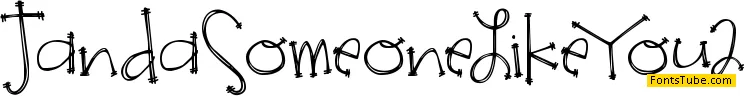 Janda Someone Like You Font Family
