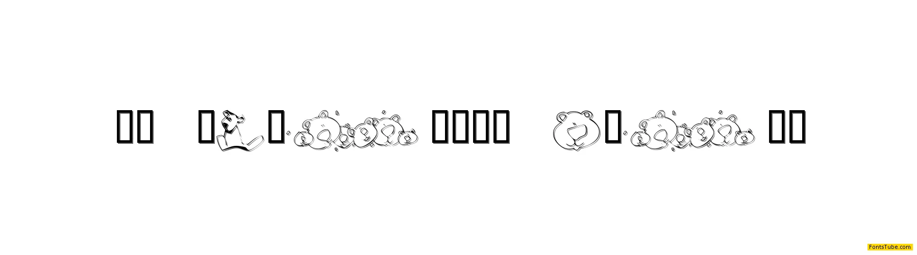 KR Scrappin Bears Font