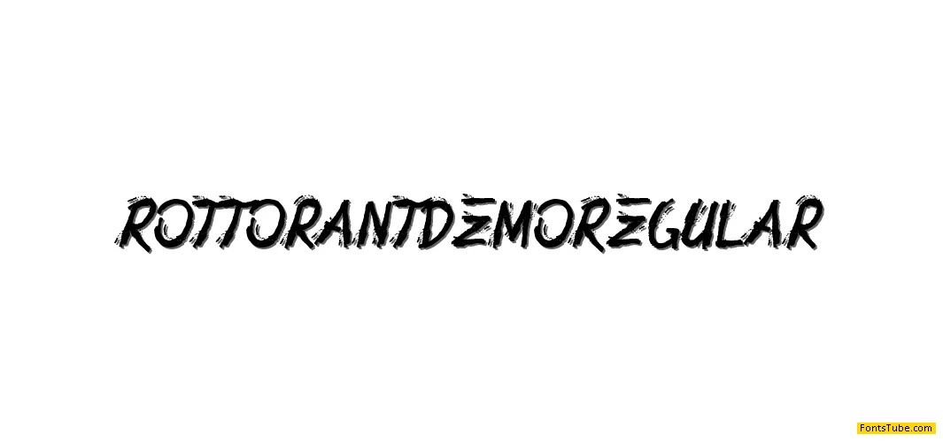 Rottorant Demo Font
