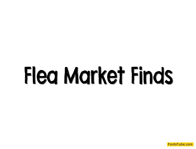 Flea Market Finds Font