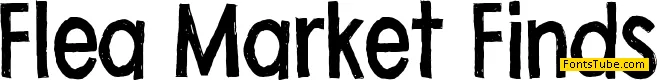 Flea Market Finds Font