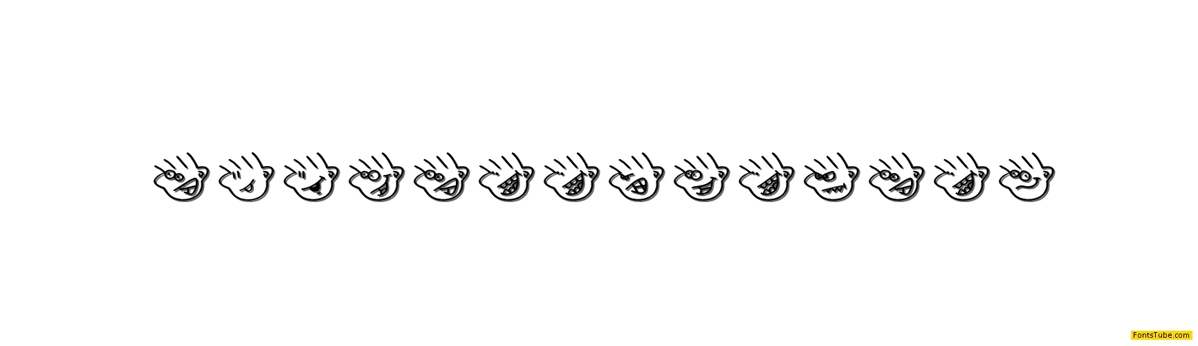 Many moods of Moe Font