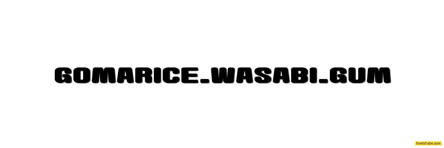 Wasabi-Gum Font