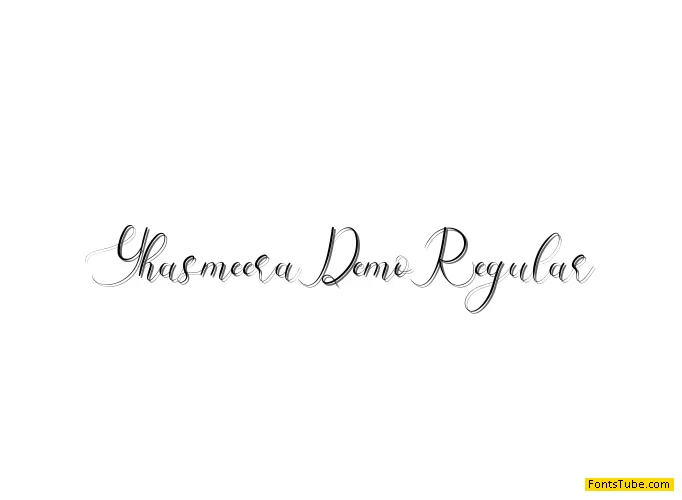 Yhasmeera Demo Font