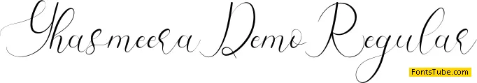 Yhasmeera Demo Font