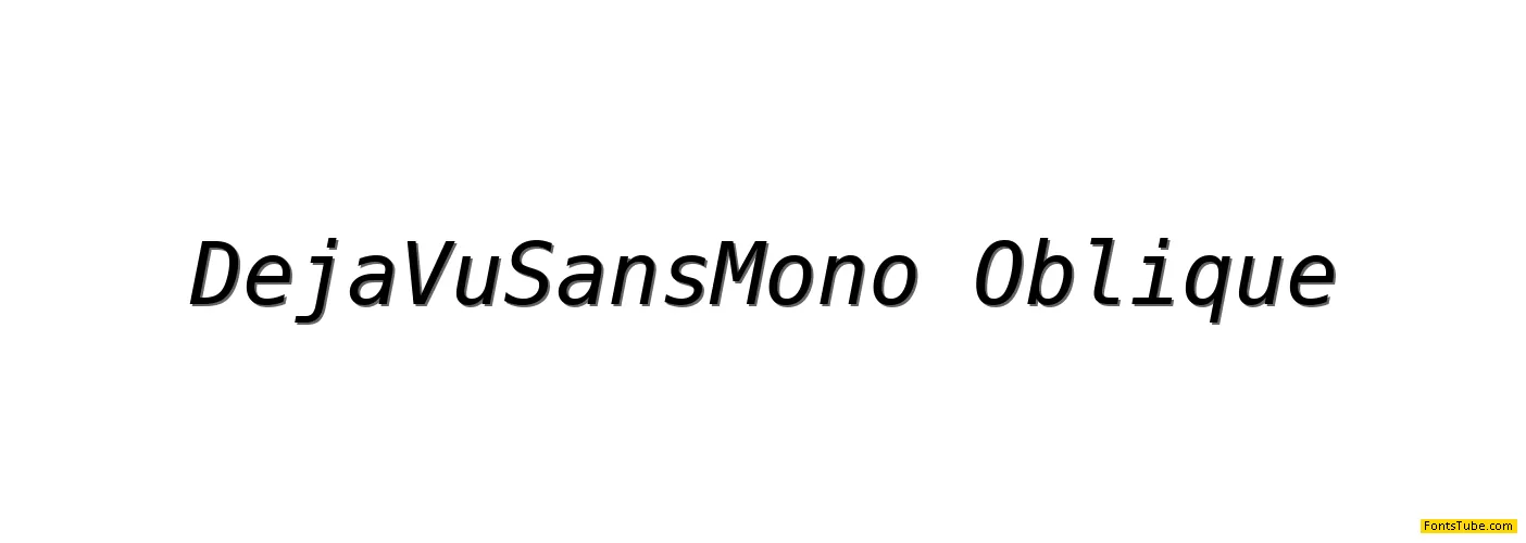 DejaVu Sans Mono Font Family