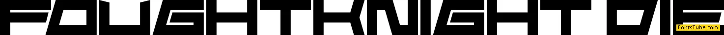 FoughtKnight Die Font