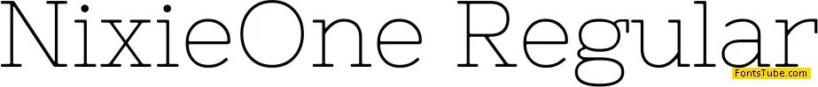 Nixie One Font