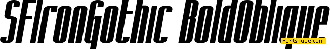 SF Iron Gothic Font Family