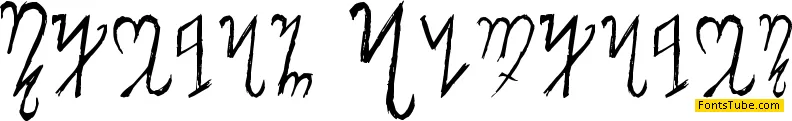Theban Alphabet Font