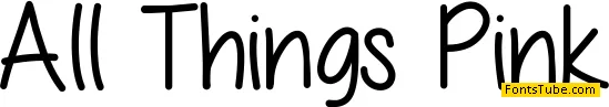 All Things Pink Font Family