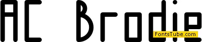 AC Brodie Font
