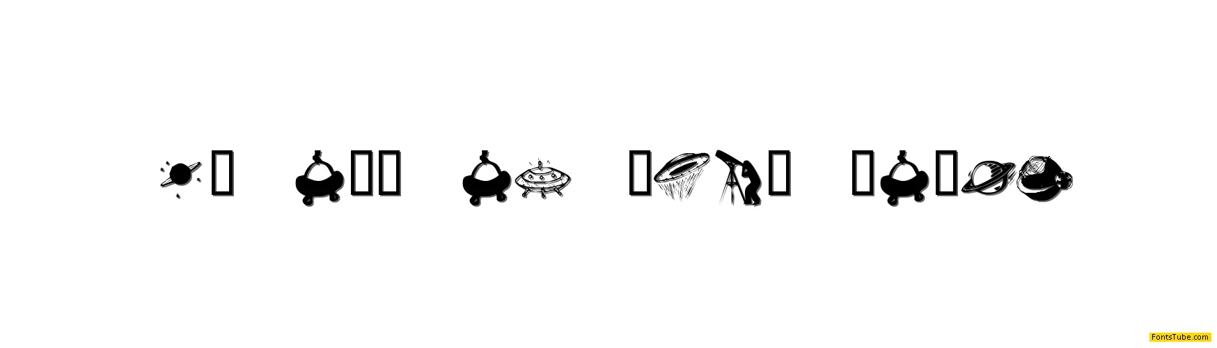 KR Out Of This World Font