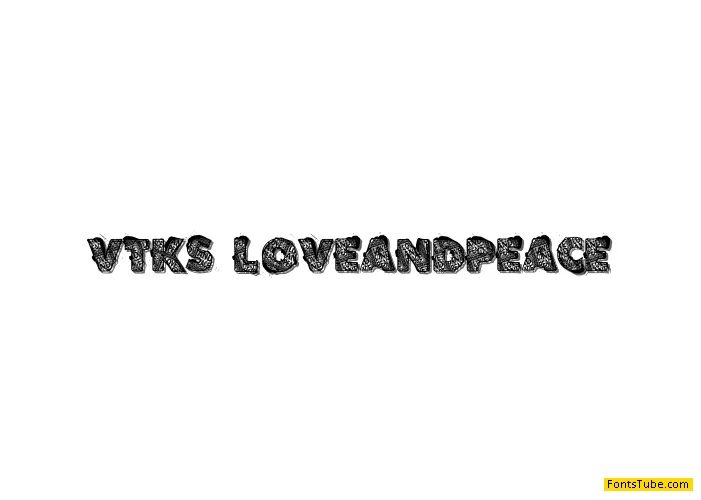VTKS LOVEANDPEACE Font