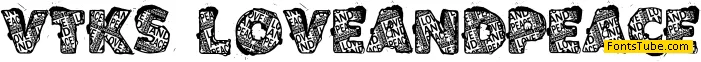 VTKS LOVEANDPEACE Font
