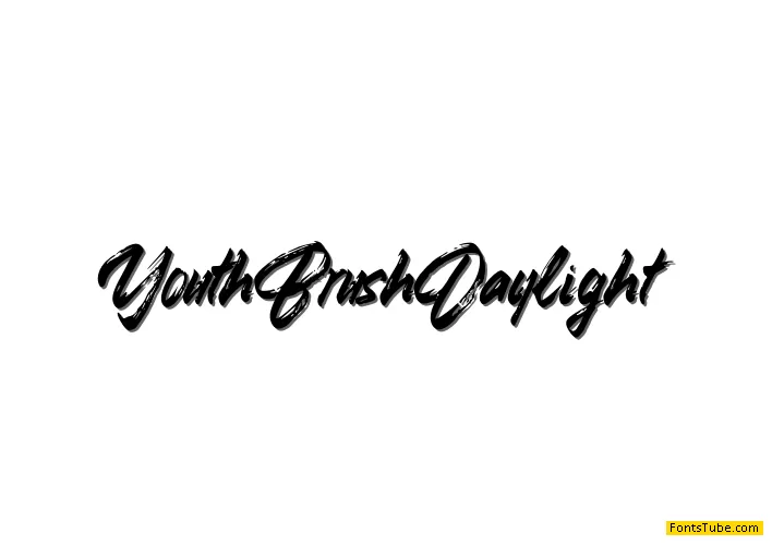 Youth Brush Daylight Font