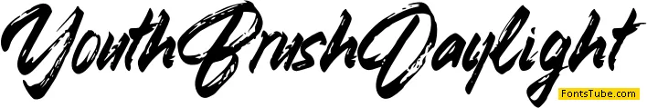 Youth Brush Daylight Font