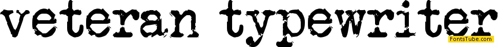 Veteran Typewriter Font