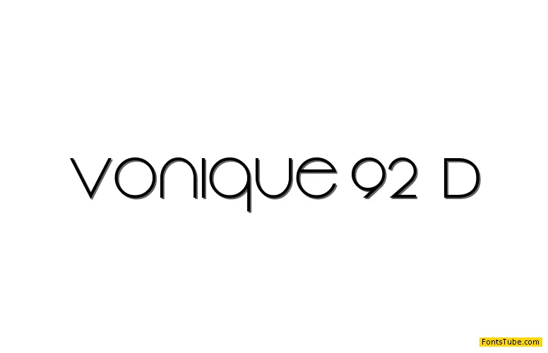 Vonique 92 Font