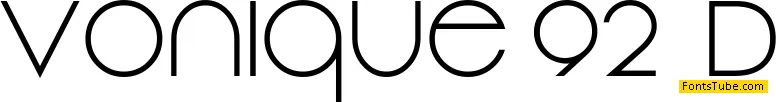 Vonique 92 Font