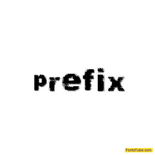 Prefix Font