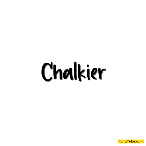 Chalkier Font