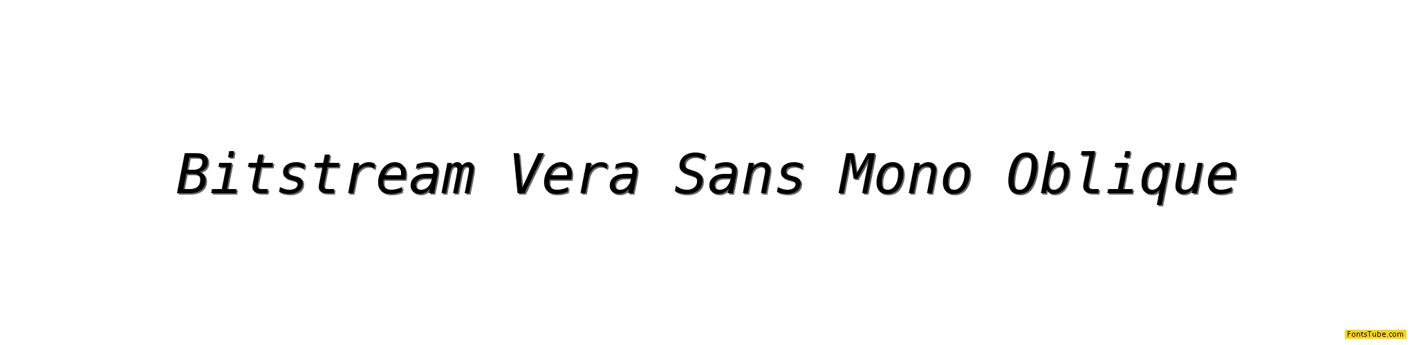 Bitstream Vera Sans Mono Font Family