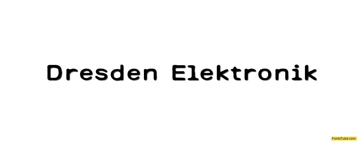 Dresden Elektronik Font